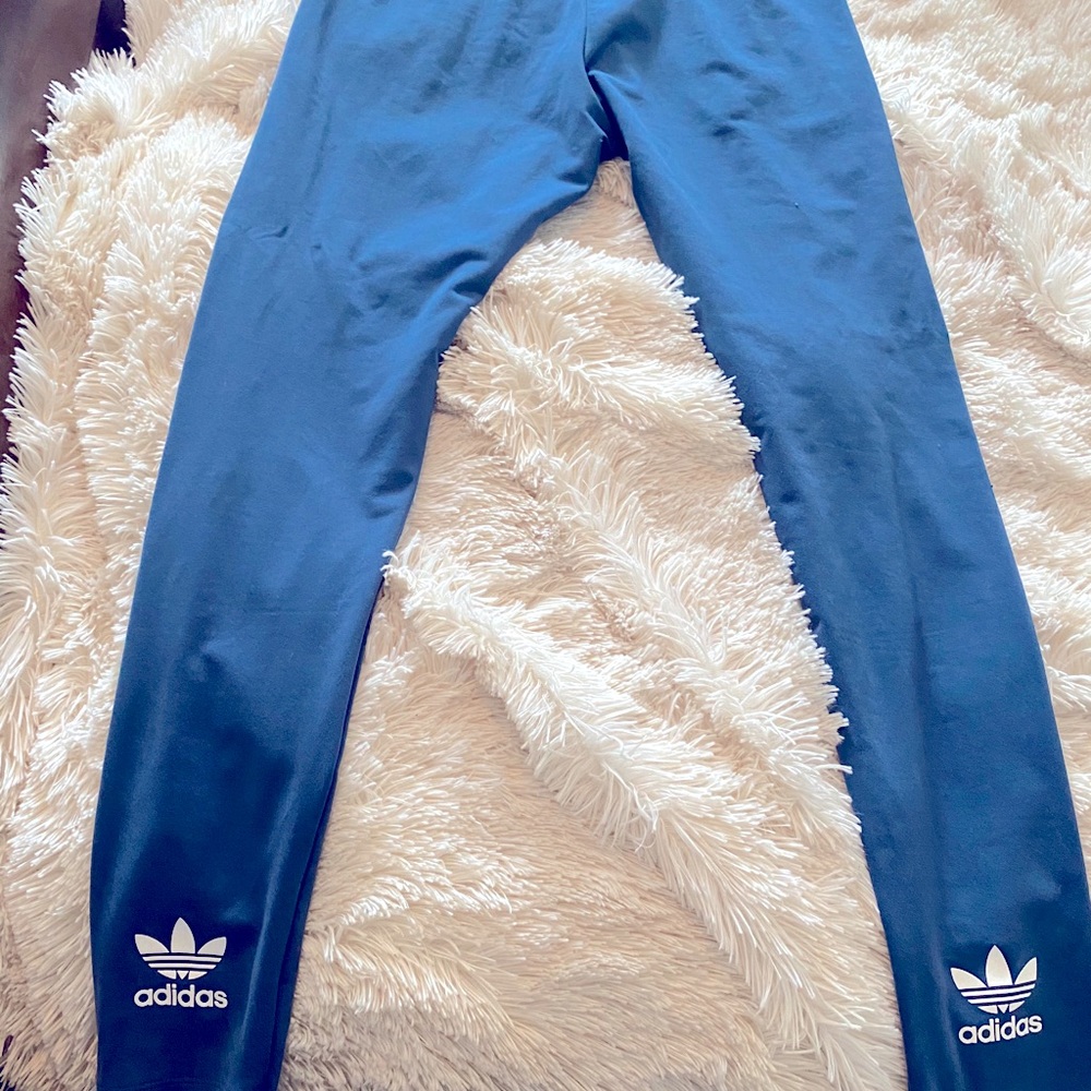 Adidas Blue Leggings size Medium